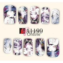 Stickere cu Apa pentru unghii cod A1199 - Sarbatori de Iarna